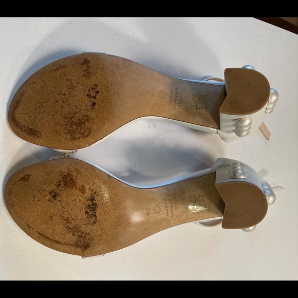 Stuart Weitzman block heel with pearls - Picture 5 of 5